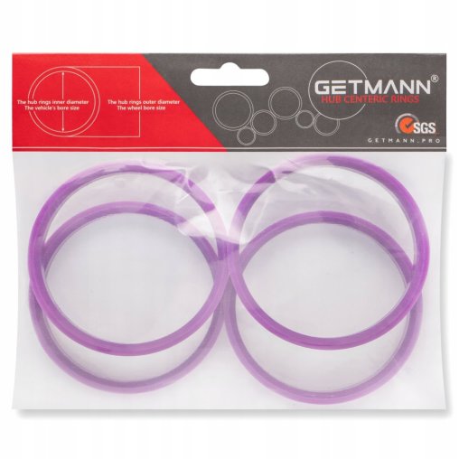 Hub centring rings GETMANN 72.1 x 65.1