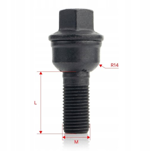 Śruba do felg kół M14x1.5x30mm AUDI VOLKSWAGEN 2