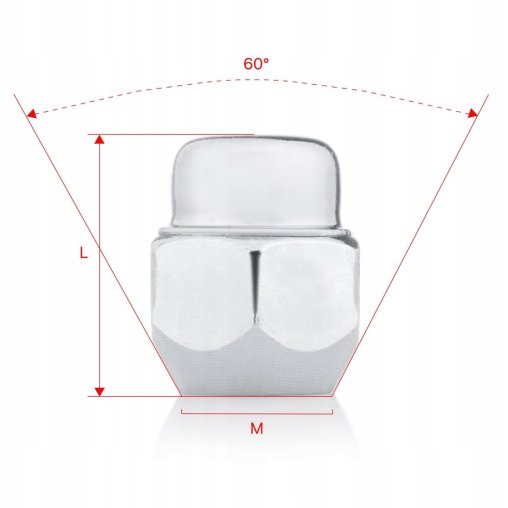 Wheel Nuts M12x1.5x26mm GENESIS HYUNDAI KIA MAZDA 2