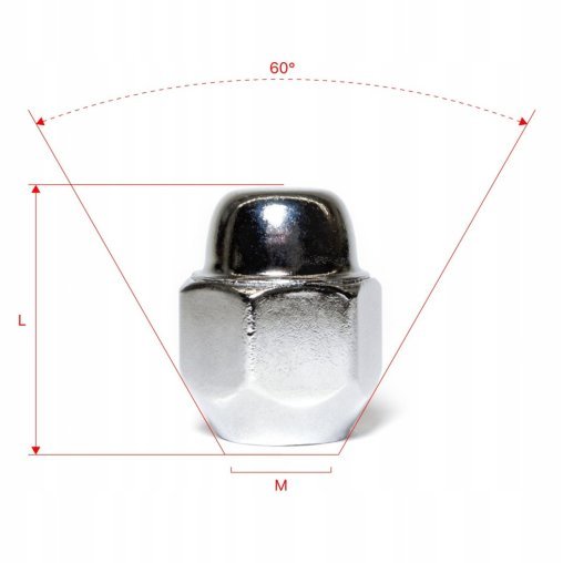 Wheel Nuts M12x1.5x28mm HYUNDAI KIA MAZDA