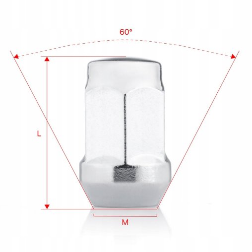 Wheel Nuts M12x1.5x35mm BUICK CHEVROLET FORD OPEL 2