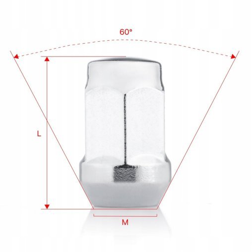 Nakrętki do kół felg M12x1.5x35mm BUICK CHEVROLET FORD OPEL