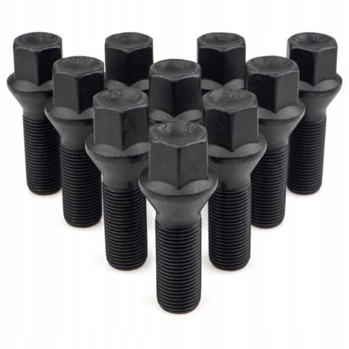 10 x DŁUGIE ŚRUBY GETMANN M14x1.25x33mm Stożek Klucz 17