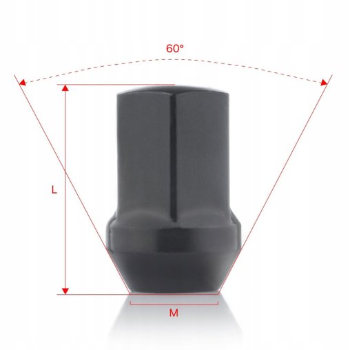 Wheel Nut M12x1.5x35mm BUICK CADILLAC CHEVROLET FORD ISUZU OPEL 2