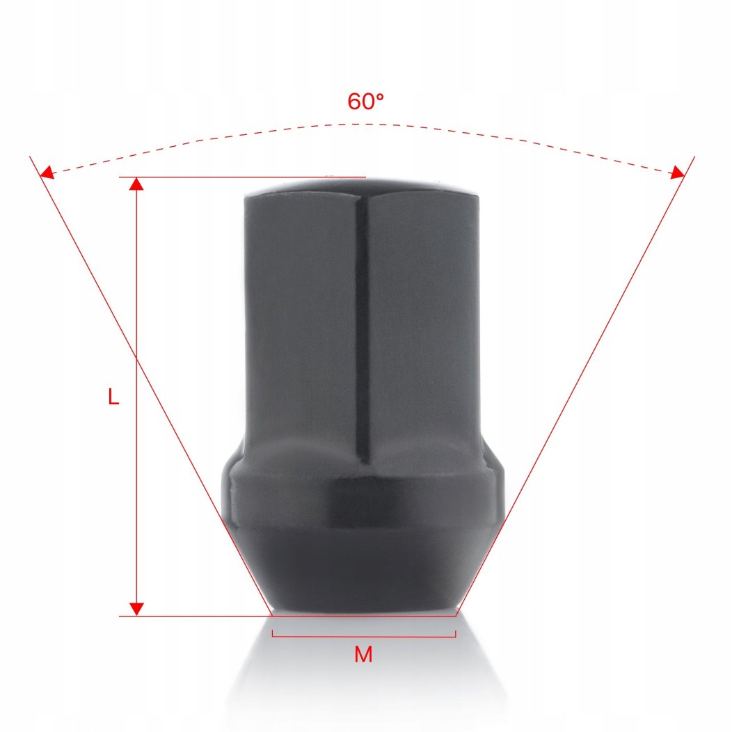Wheel Nut M12x1.5x35mm BUICK CADILLAC CHEVROLET FORD ISUZU OPEL