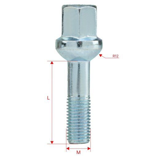 Śruba do kół felg M12x1.5x40mm CHRYSLER MERCEDES