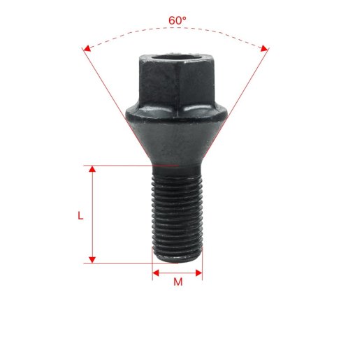 Original Wheel Bolts M12x1.25x22mm JEEP CHRYSLER DODGE 2