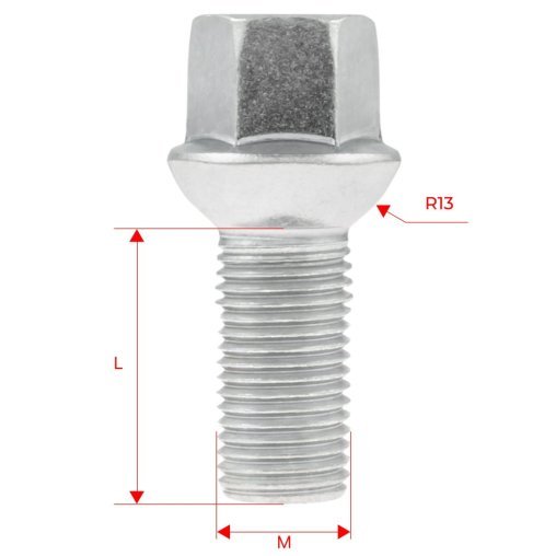 Śruba do kół felg M14x1.5x27mm AUDI CUPRA SEAT SKODA VOLKSWAGEN VW