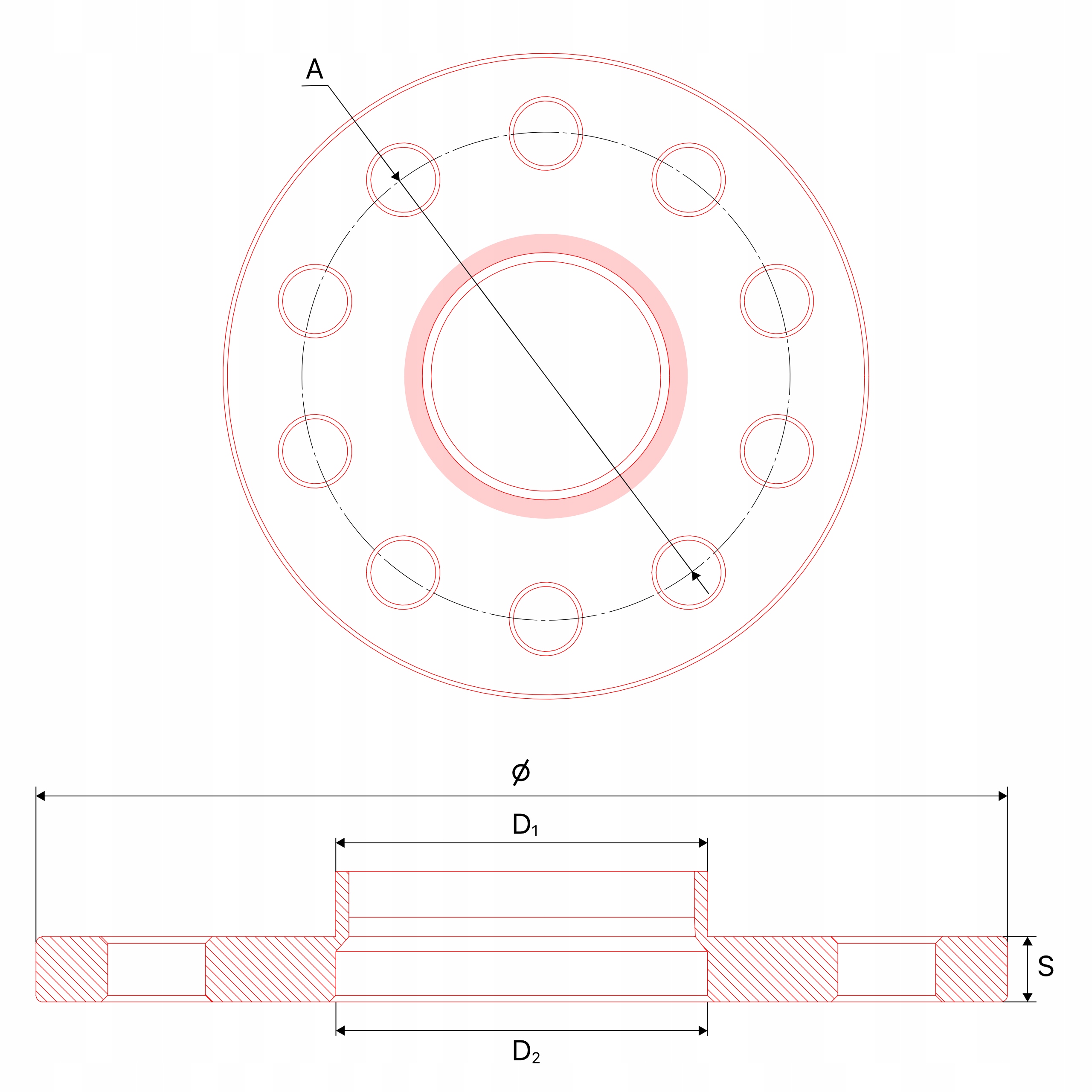 Dystanse przelotowe 12mm 5x112 66.6 AUDI 2