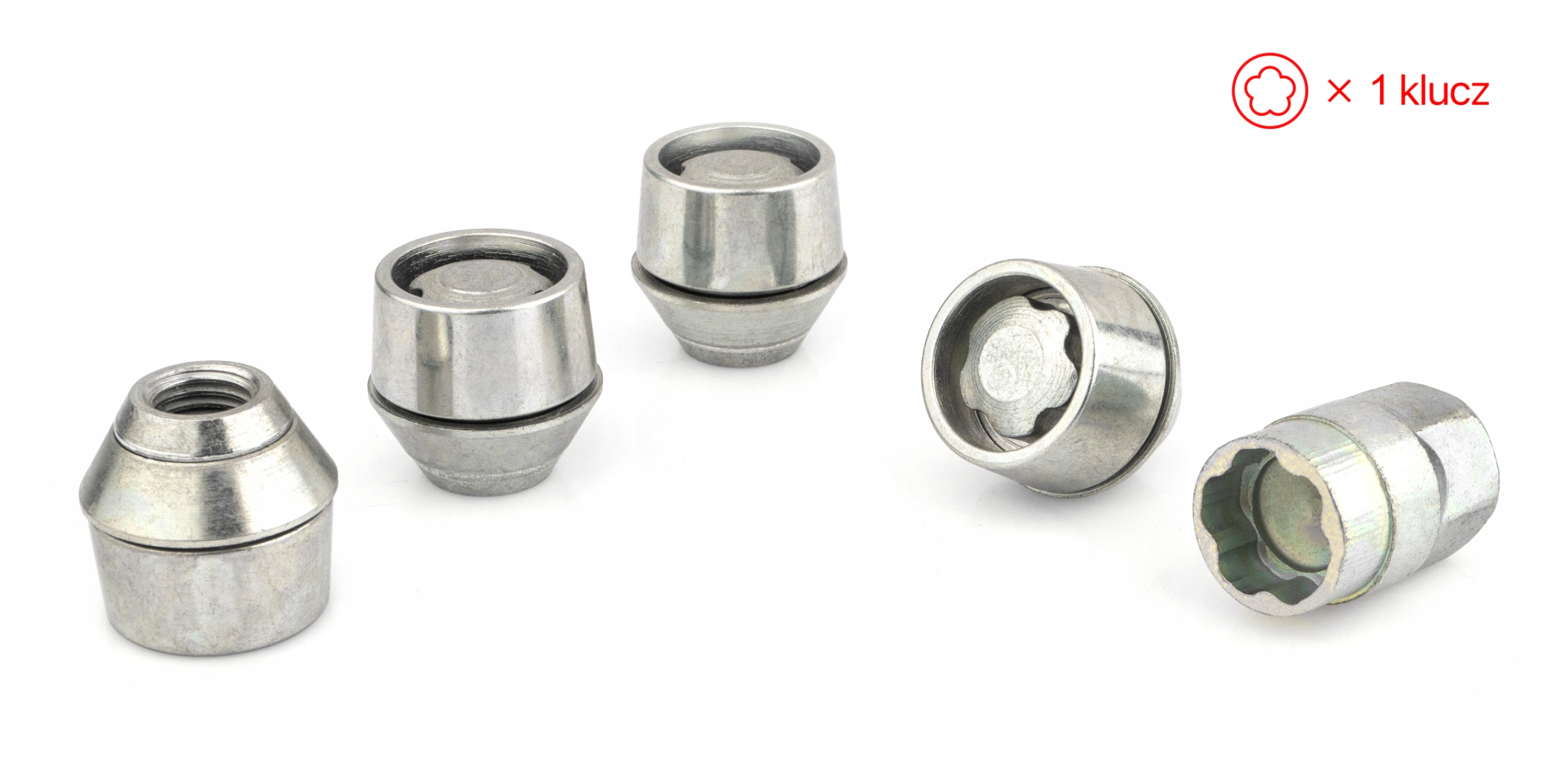 Locking Wheel Nuts M12x1.5x26mm FORD VOLVO 1