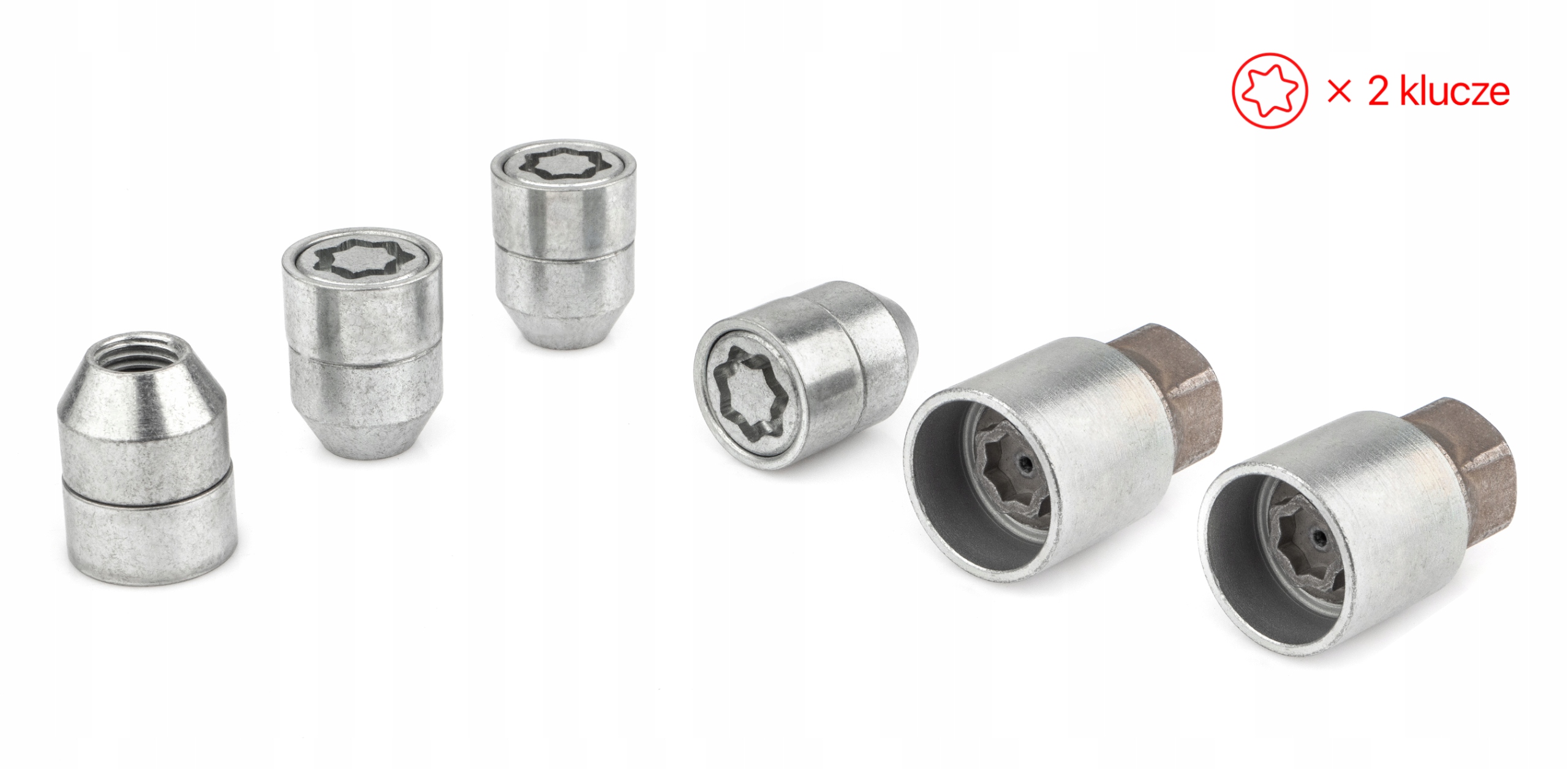 Nakrętki Zabezpieczające M12x1.5x30mm HYUNDAI KIA MAZDA 1