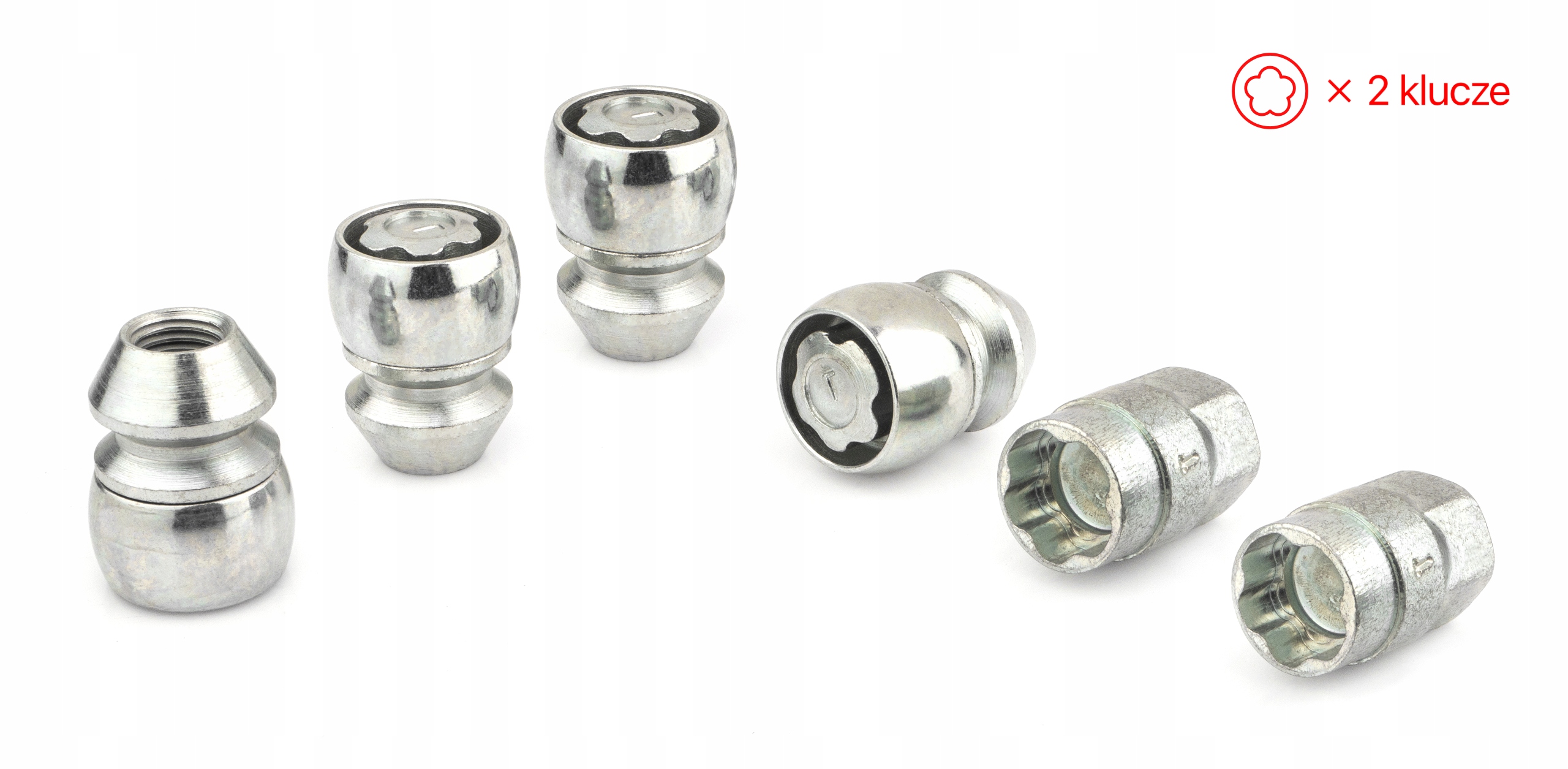 Locking Wheel Nuts M12x1,5x34mm CHEVROLET OPEL 1