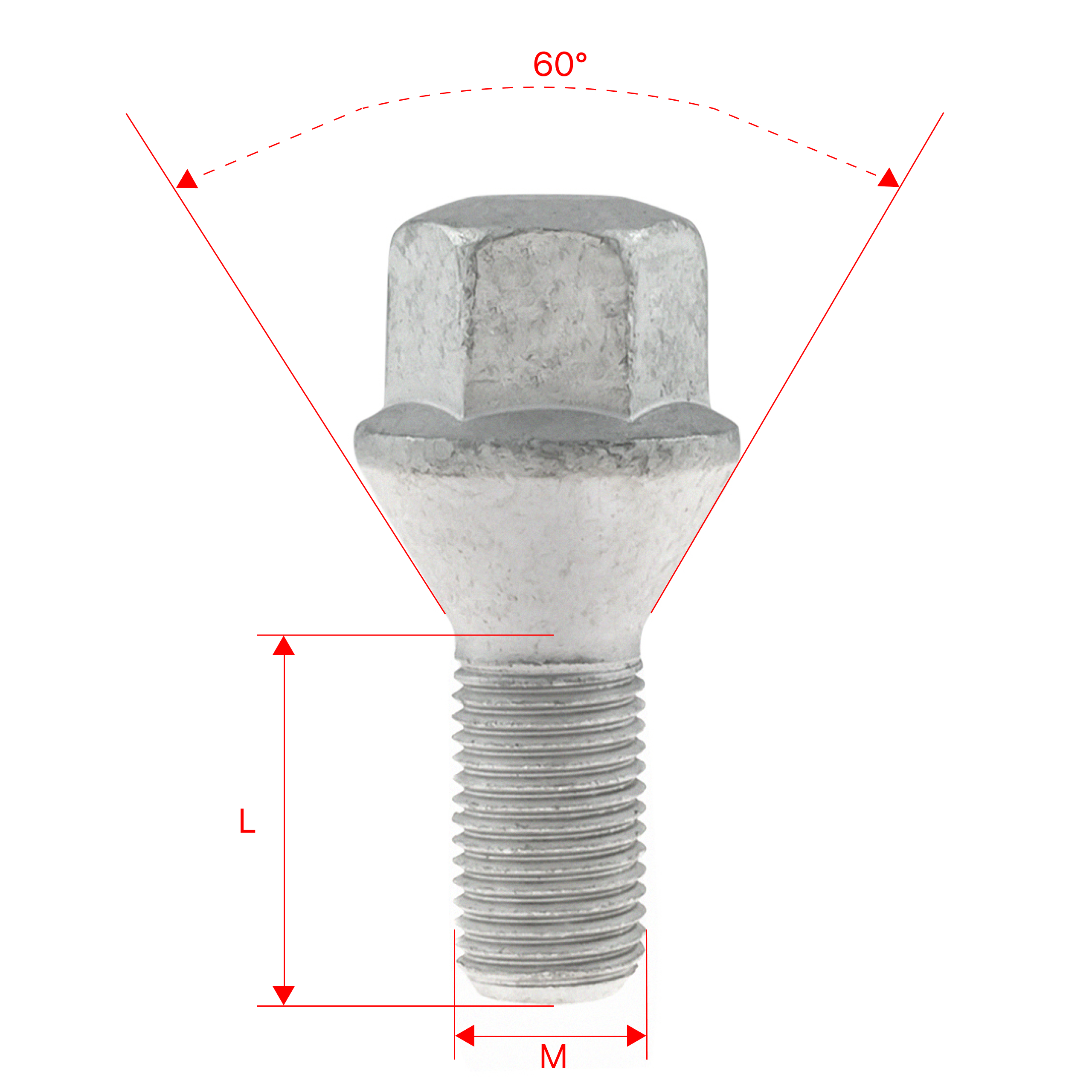 Oryginalne śruby M12x1.25x22mm Stożek Klucz 17 ALFA ROMEO FIAT FORD LANCIA OPEL 1