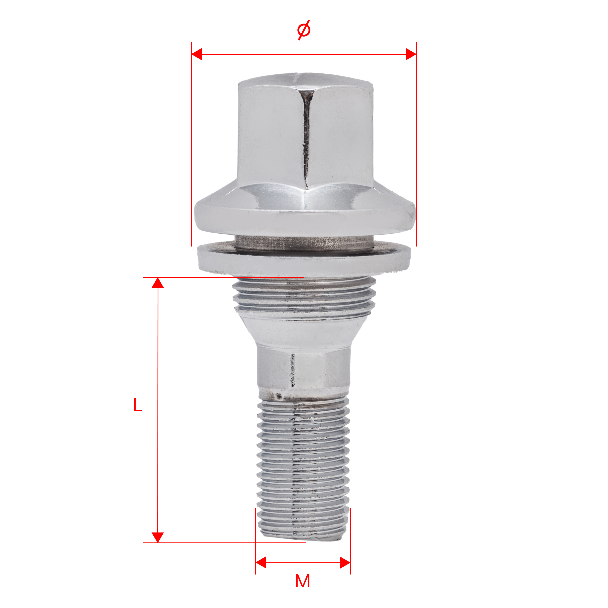 Śruby do kół felg M12x1.25x36mm CITOREN PEUGEOT 1