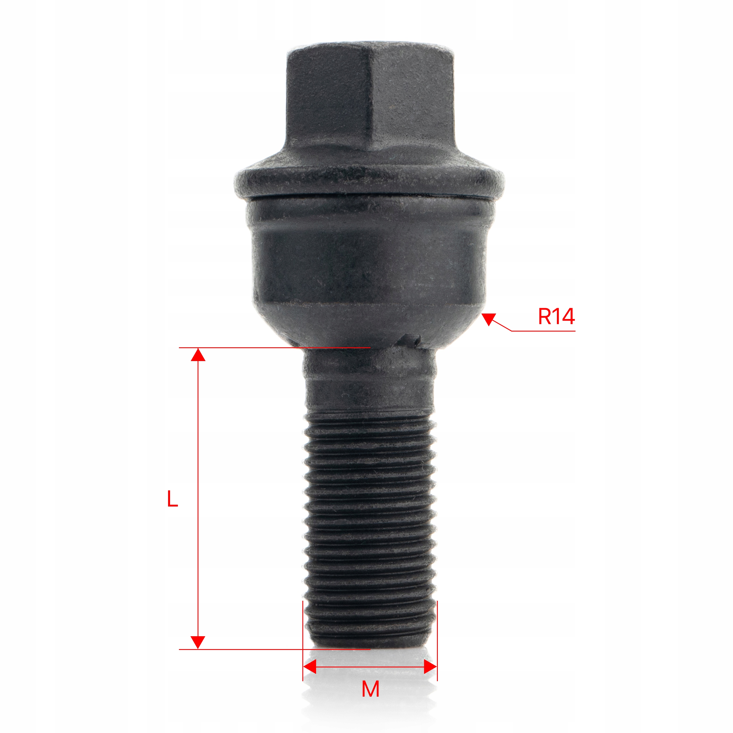Śruby do felg M14x1.5x30mm AUDI VOLKSWAGEN VW 1