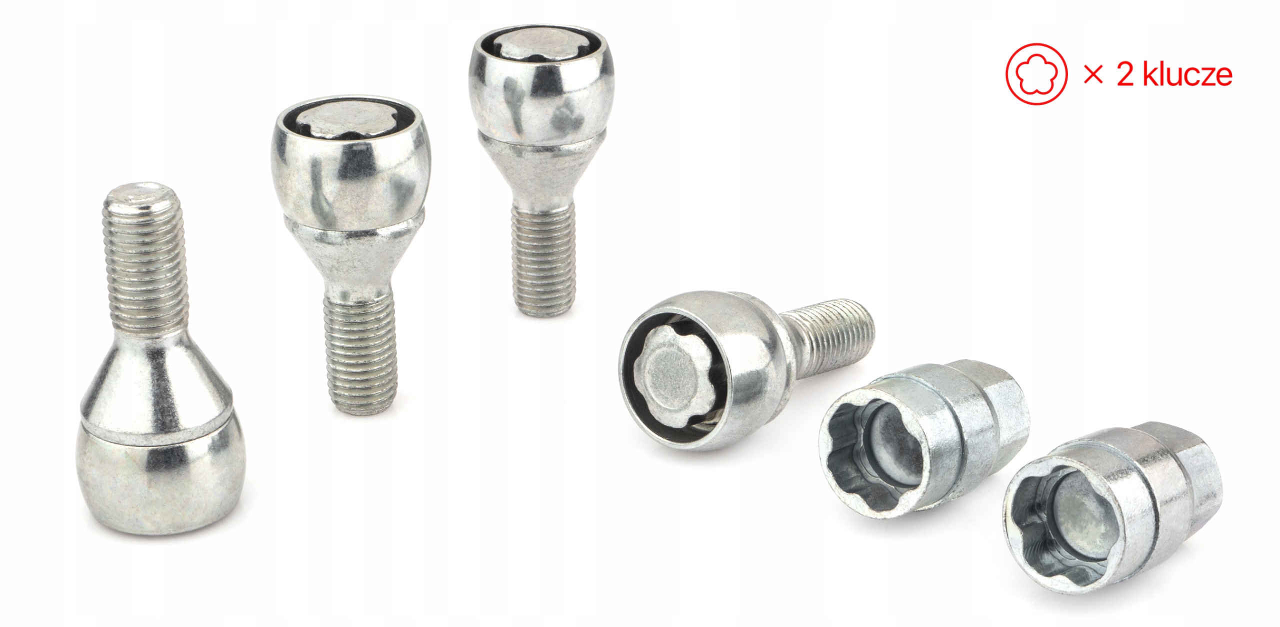 Śruby Zabezpieczające M12x1.5x23mm BMW FIAT MINI NISSAN OPEL RENAULT SUZUKI 1