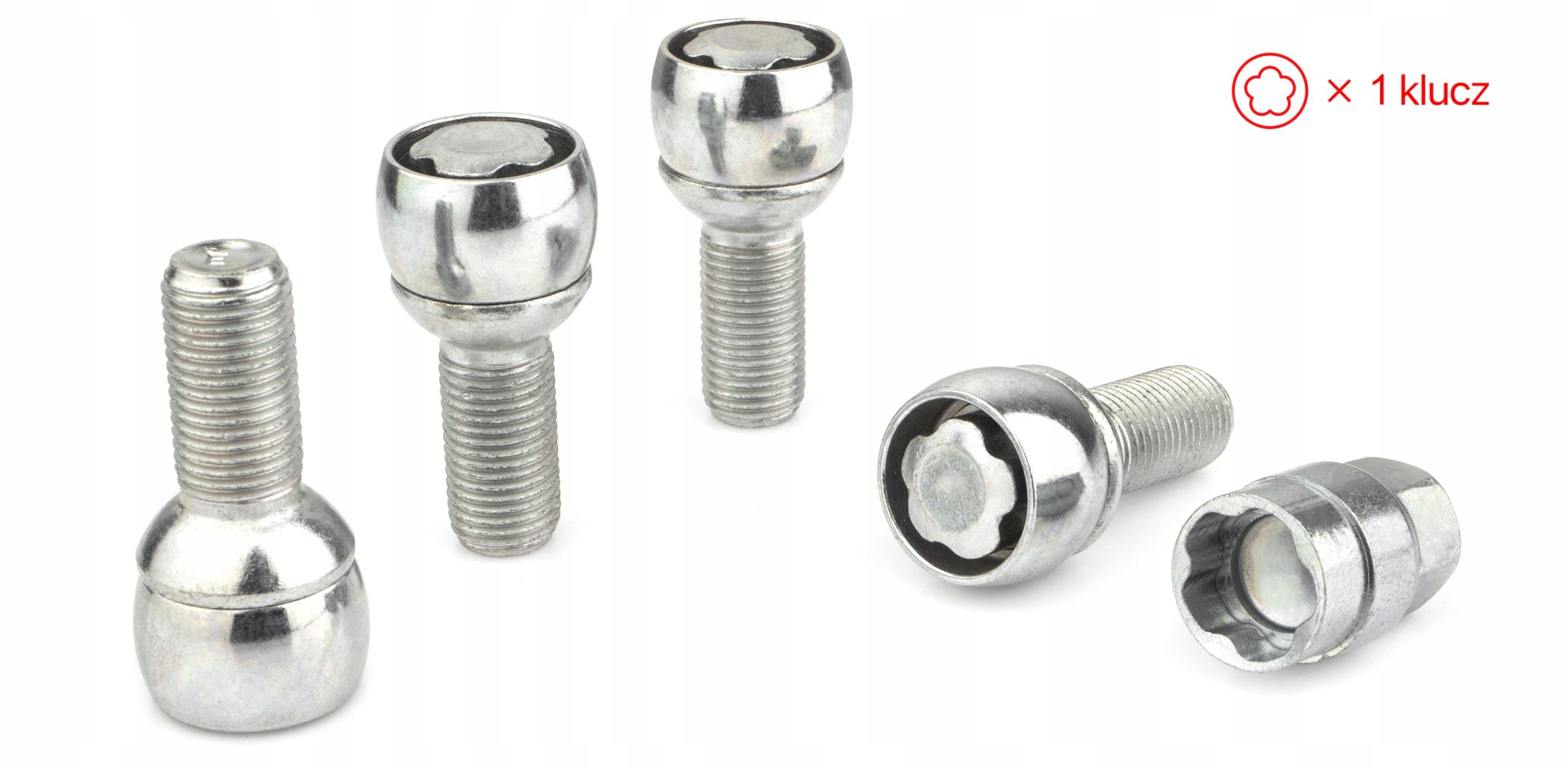 Śruby Zabezpieczające M14x1.5x28mm AUDI CUPRA SEAT SKODA VOLKSWAGEN VW 1